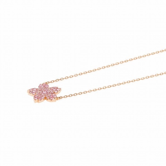 saKura pavé midi 项链(粉色蓝宝石)