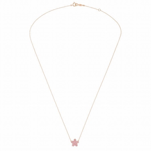 saKura pavé midi 项链(粉色蓝宝石)