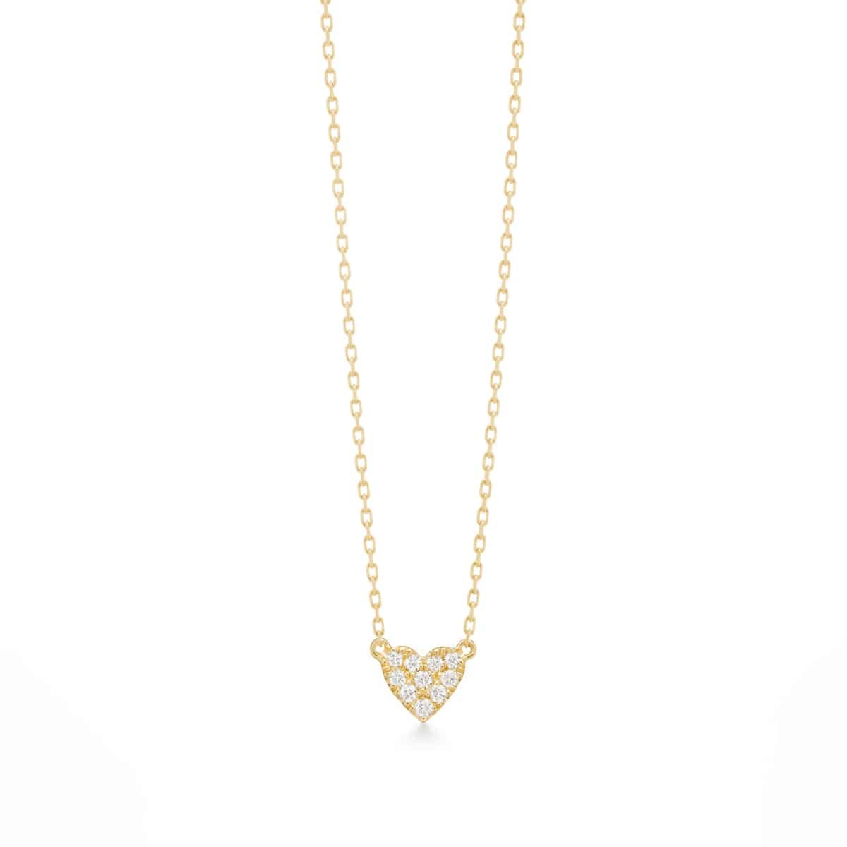 heart pavé 项链