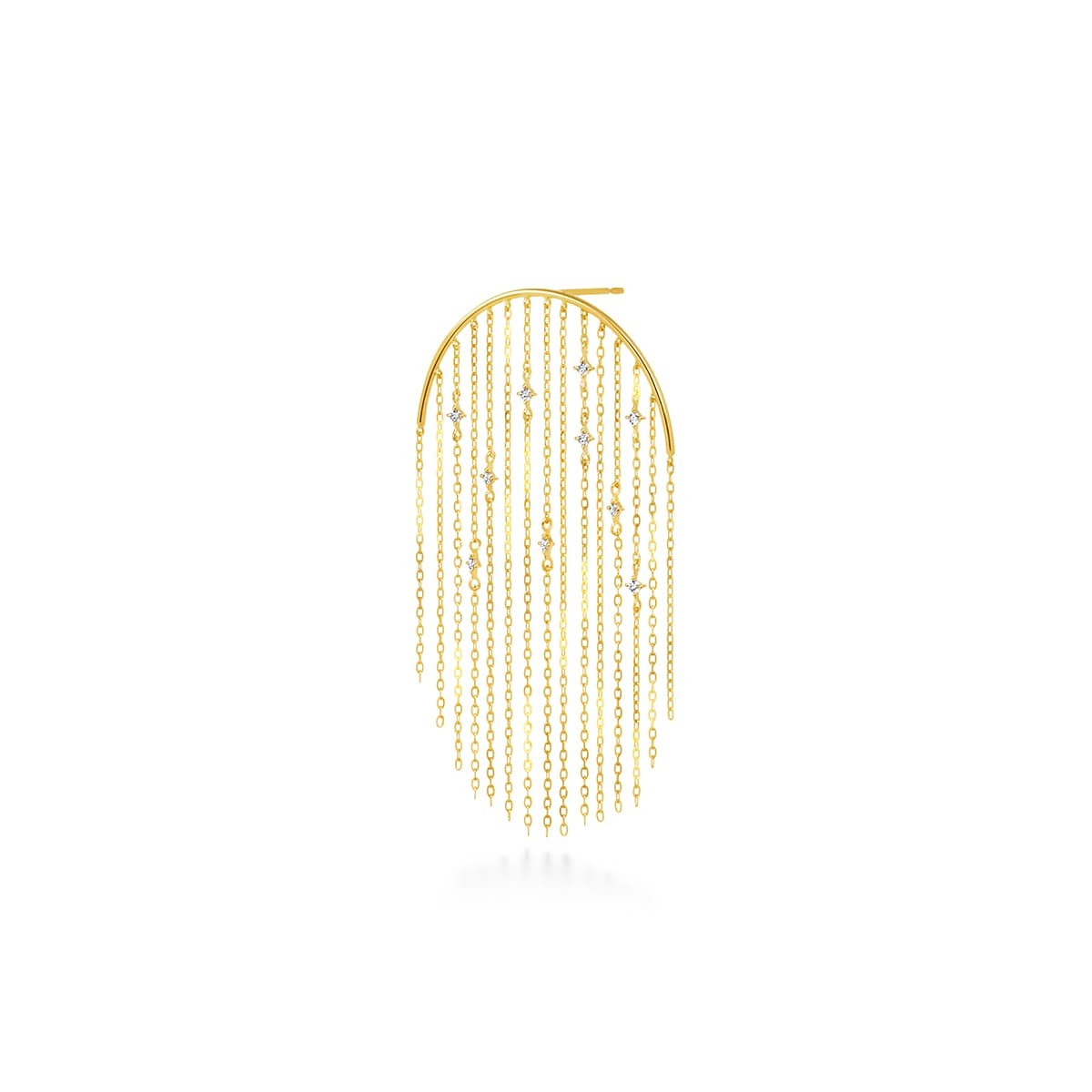 le coeur cascade diamond 耳环