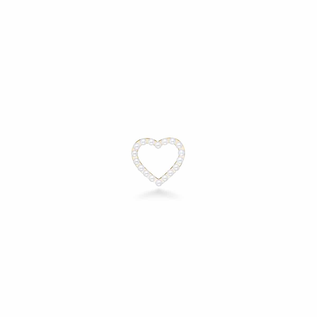 perle heart 耳环