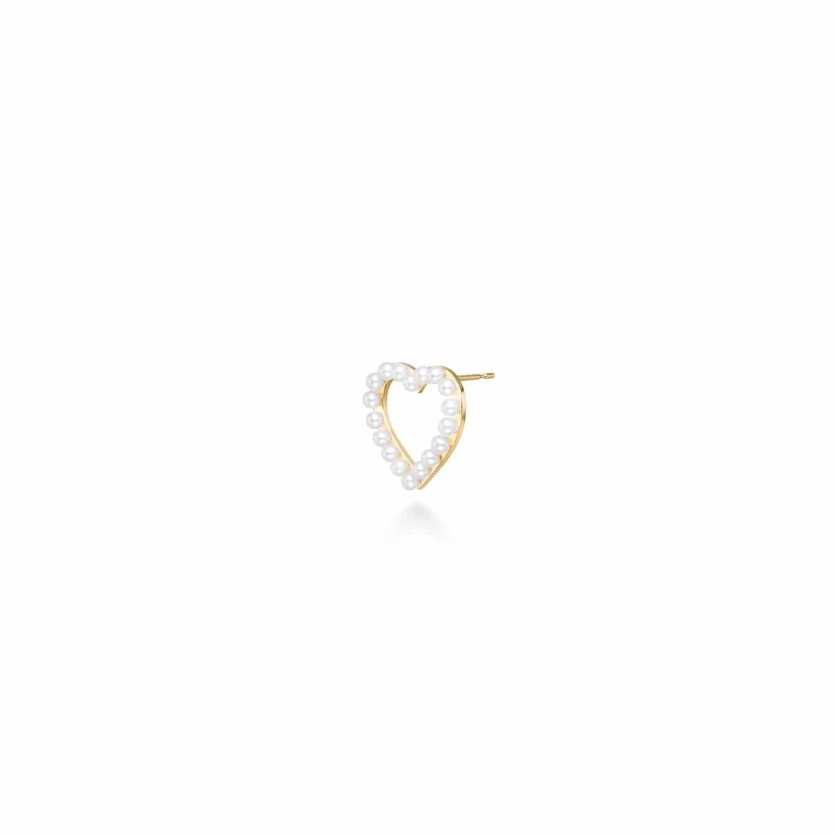 perle heart 耳环