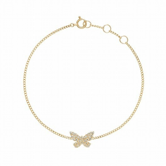 butterfly pavé midi 手链
