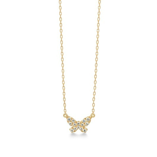 butterfly pavé 项链
