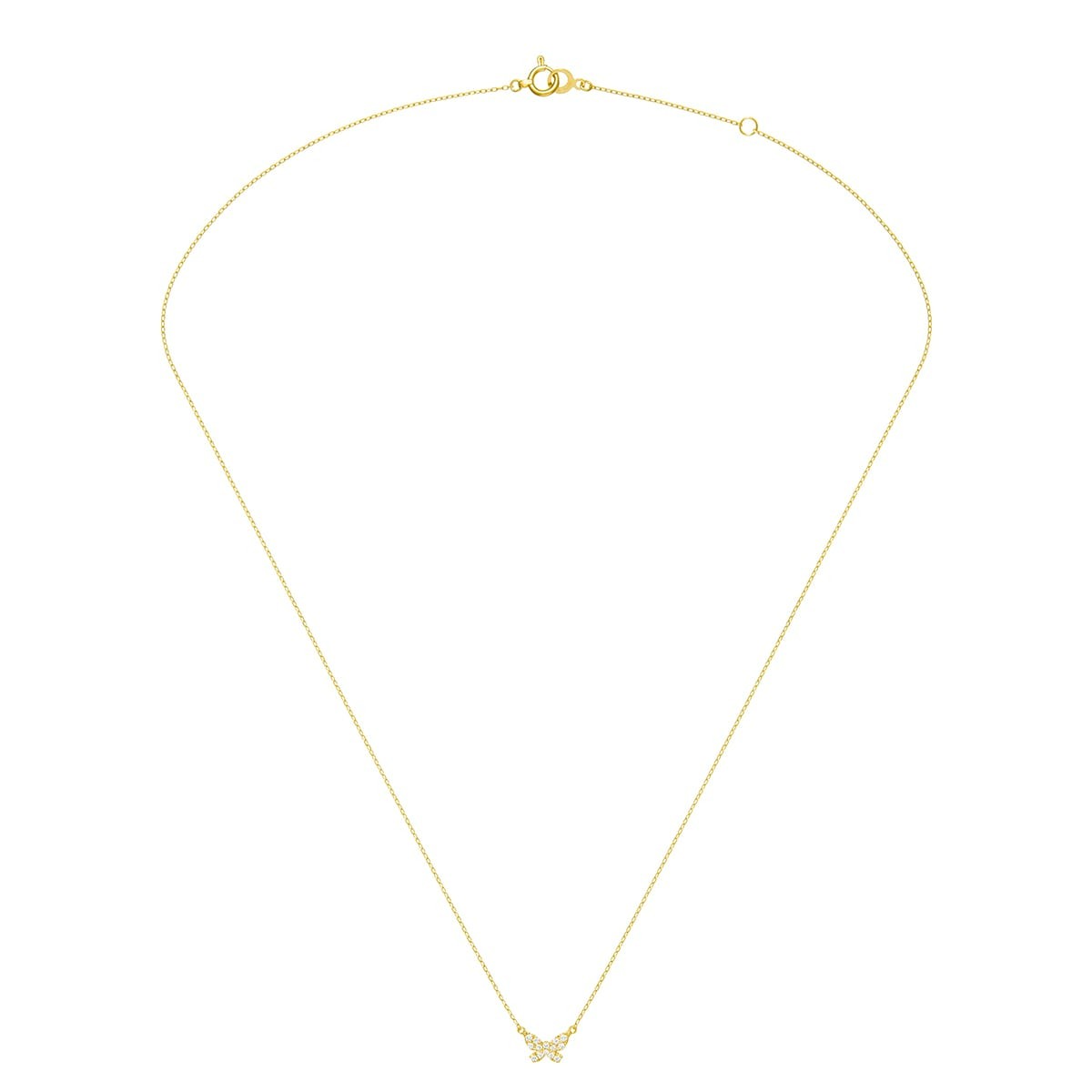 butterfly pavé 项链