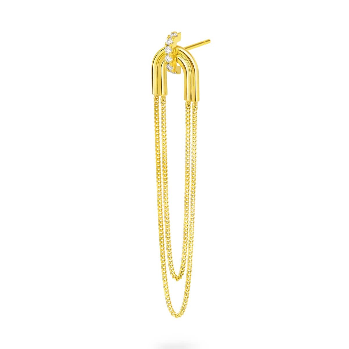 chandelier chain arch 耳环