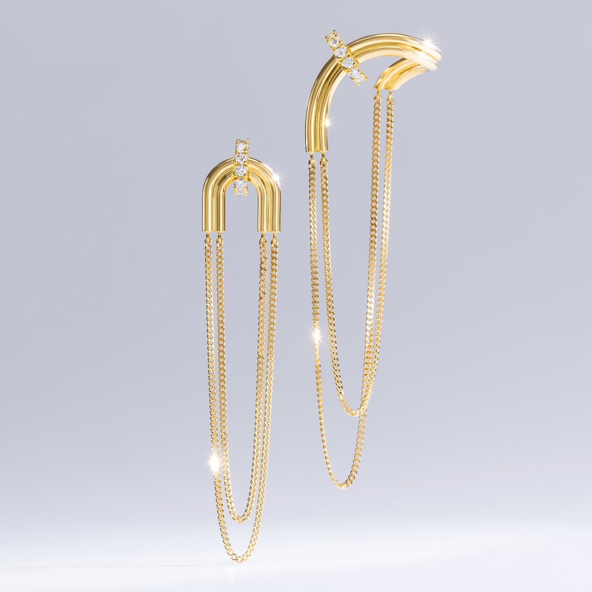 chandelier chain arch 耳环