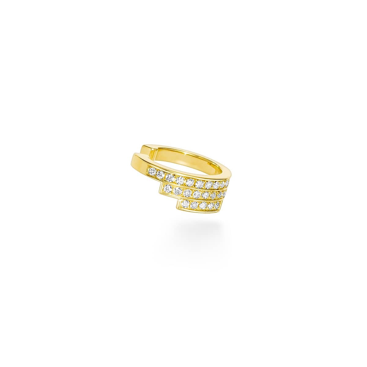 chandelier layered diamond 耳夹