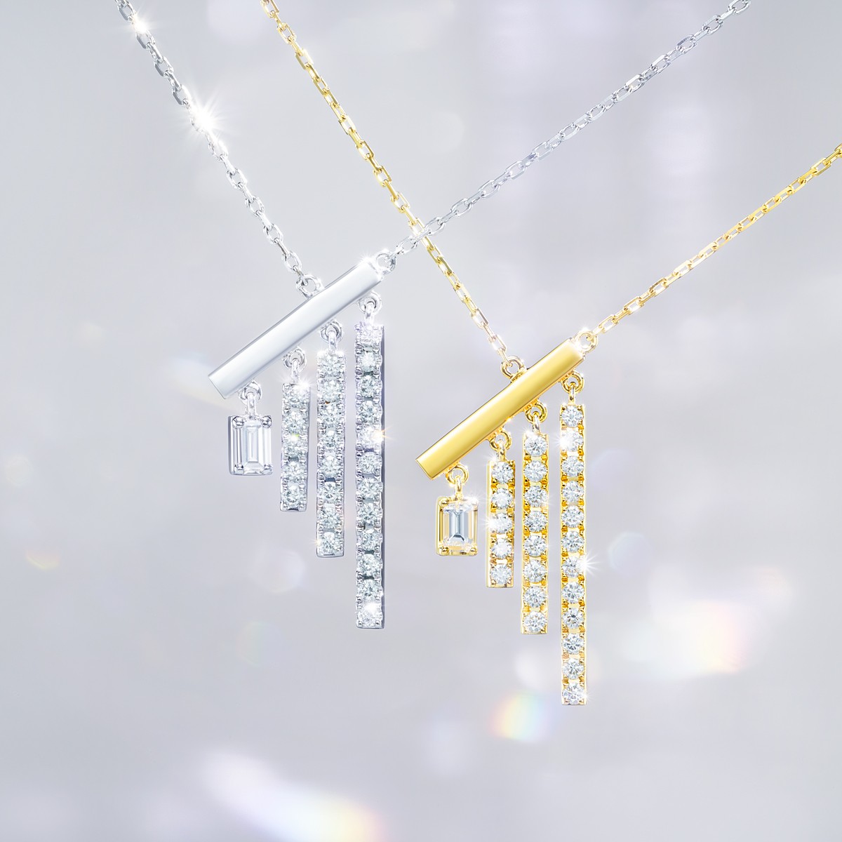 chandelier baguette 项链
