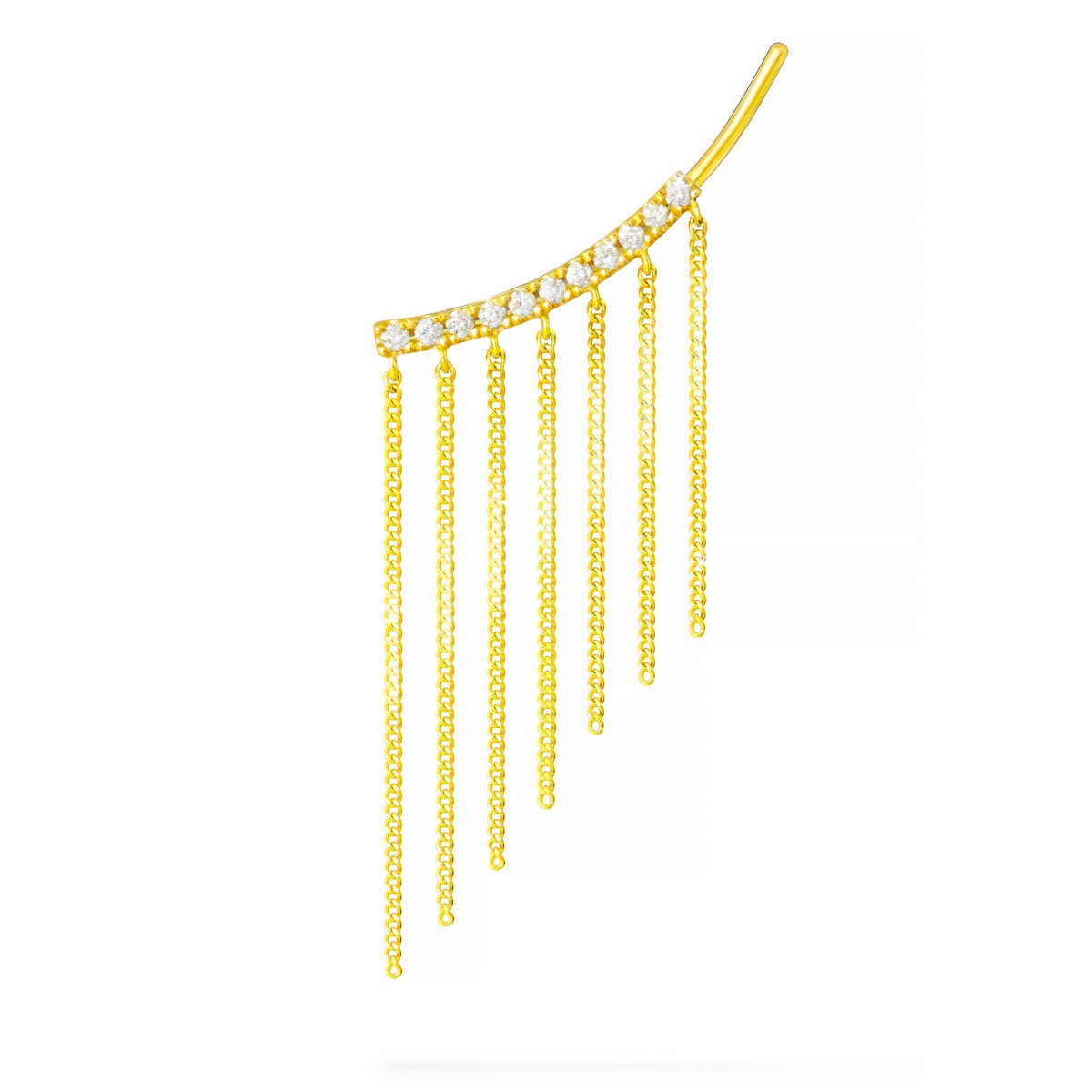 chandelier chain fringe 耳环