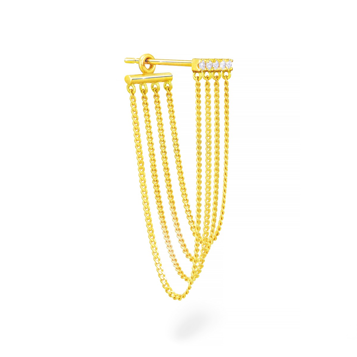 chandelier chain loop 耳环