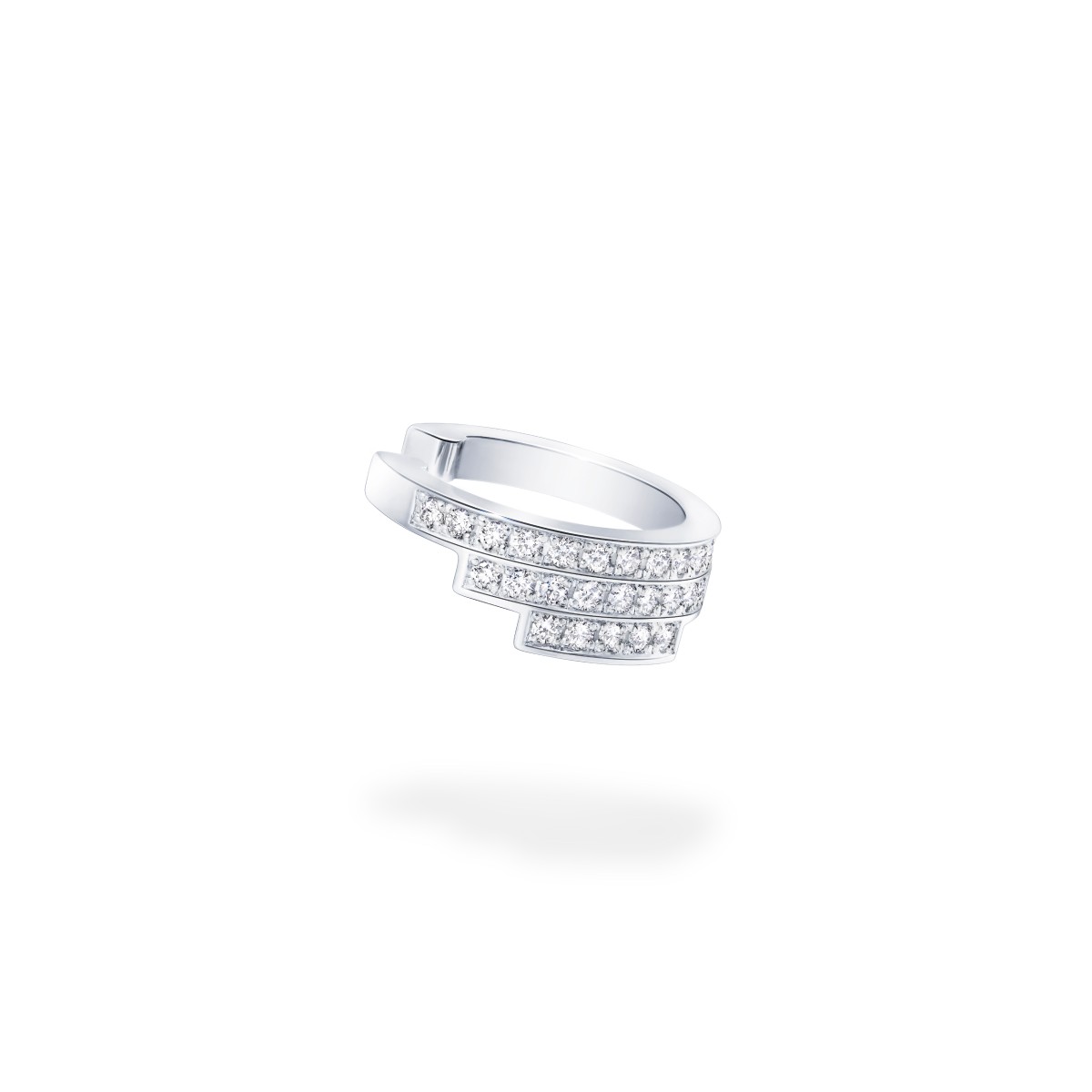 chandelier layered diamond 耳夹