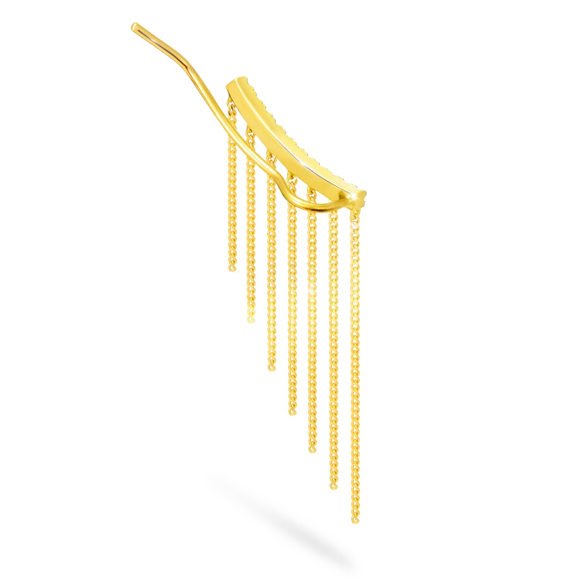 chandelier chain fringe 耳环