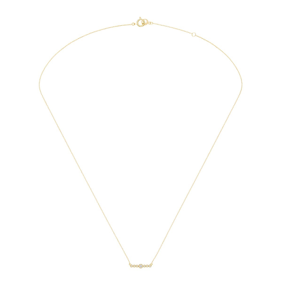 filament line diamond 项链