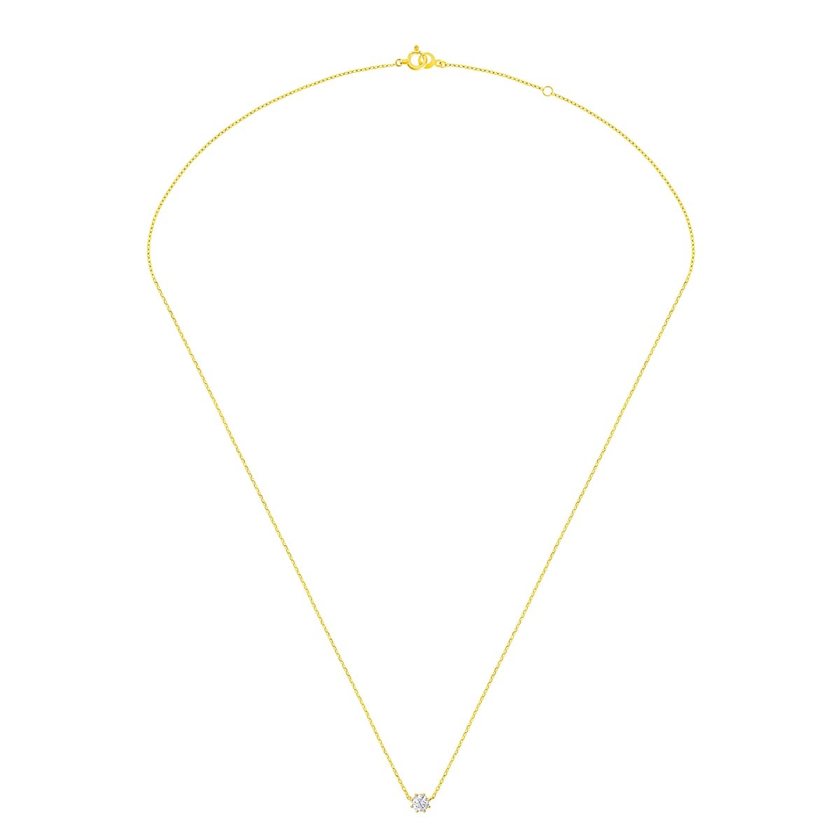 solitaire round 项链（0.15克拉）