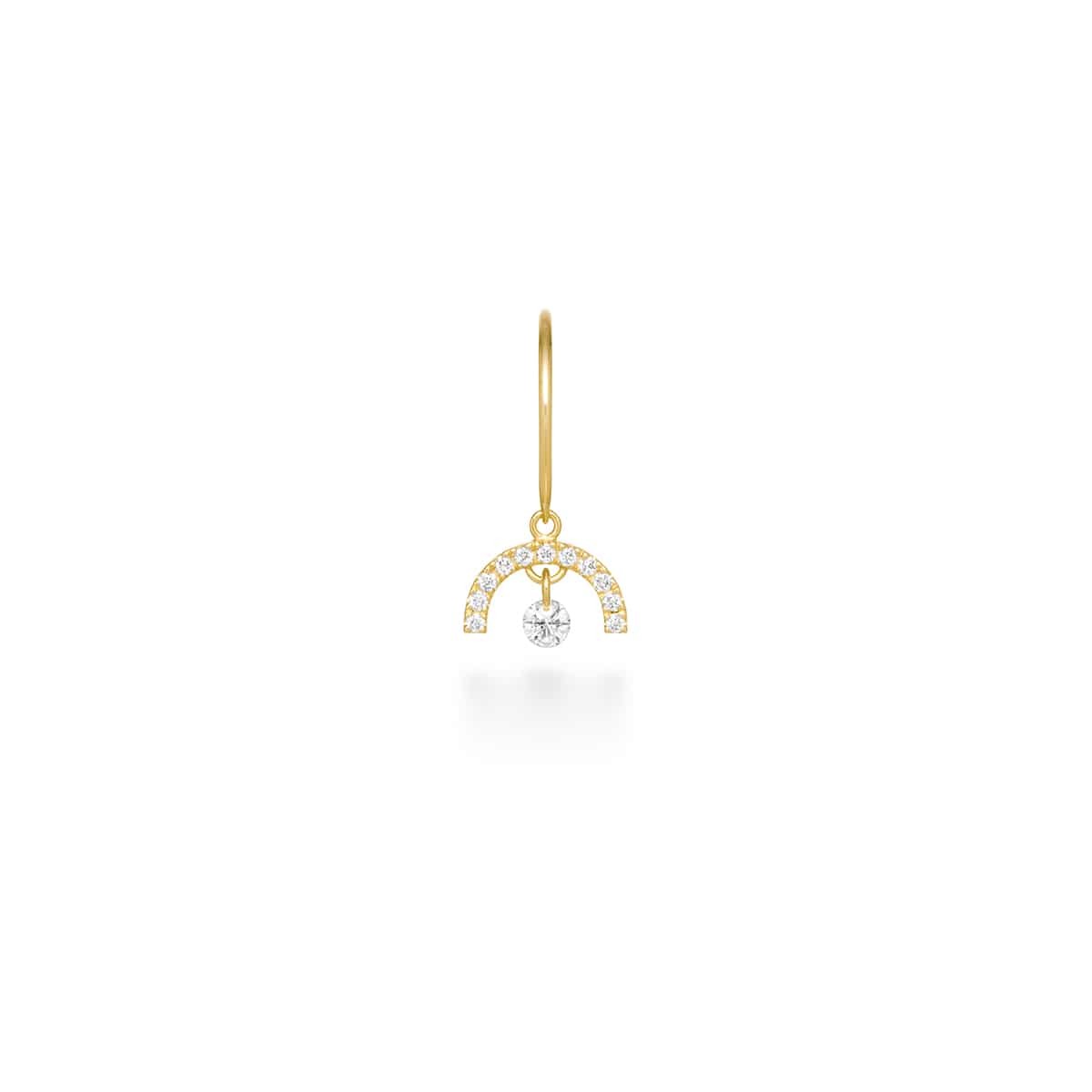 bindu arch diamond 耳环