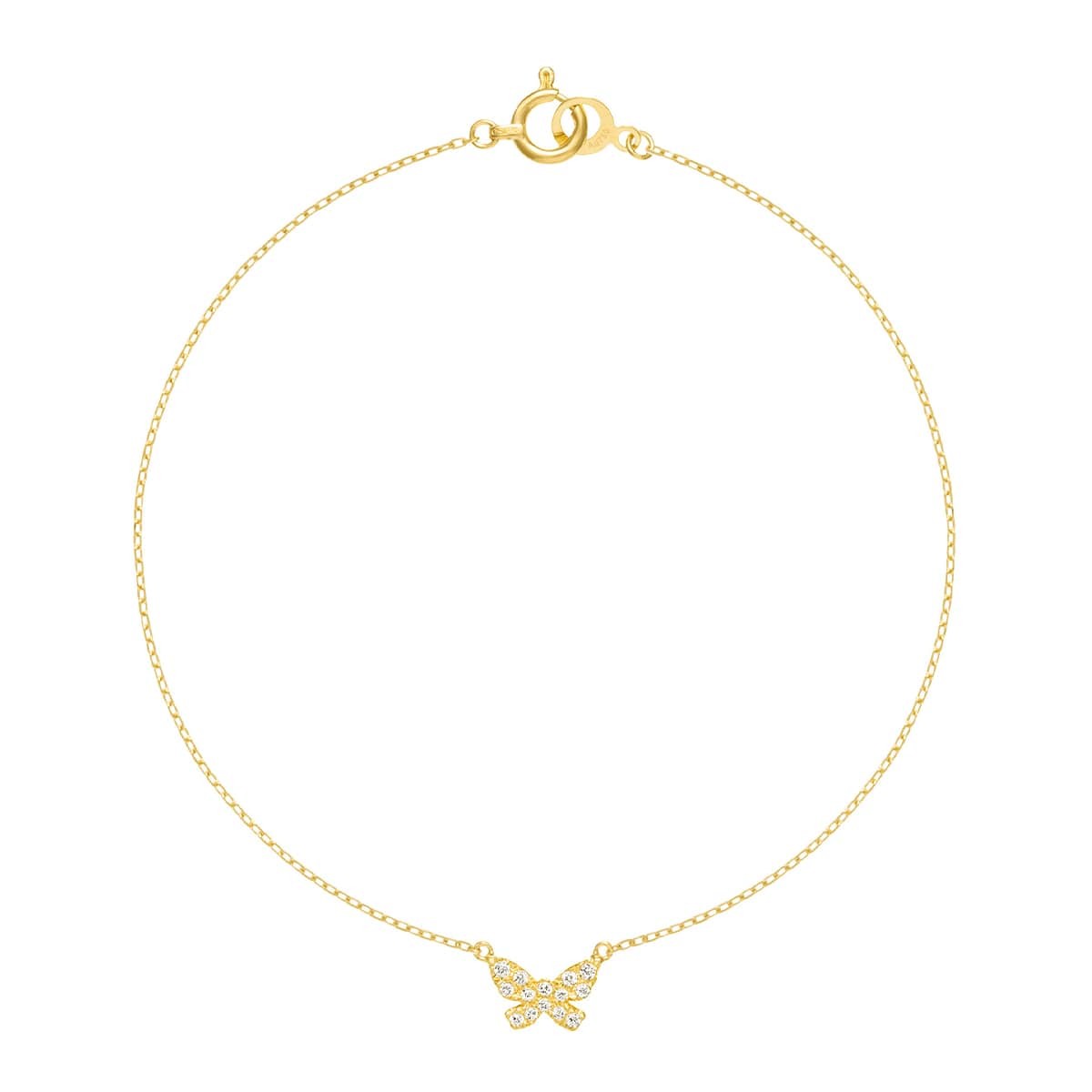 butterfly pavé 手链