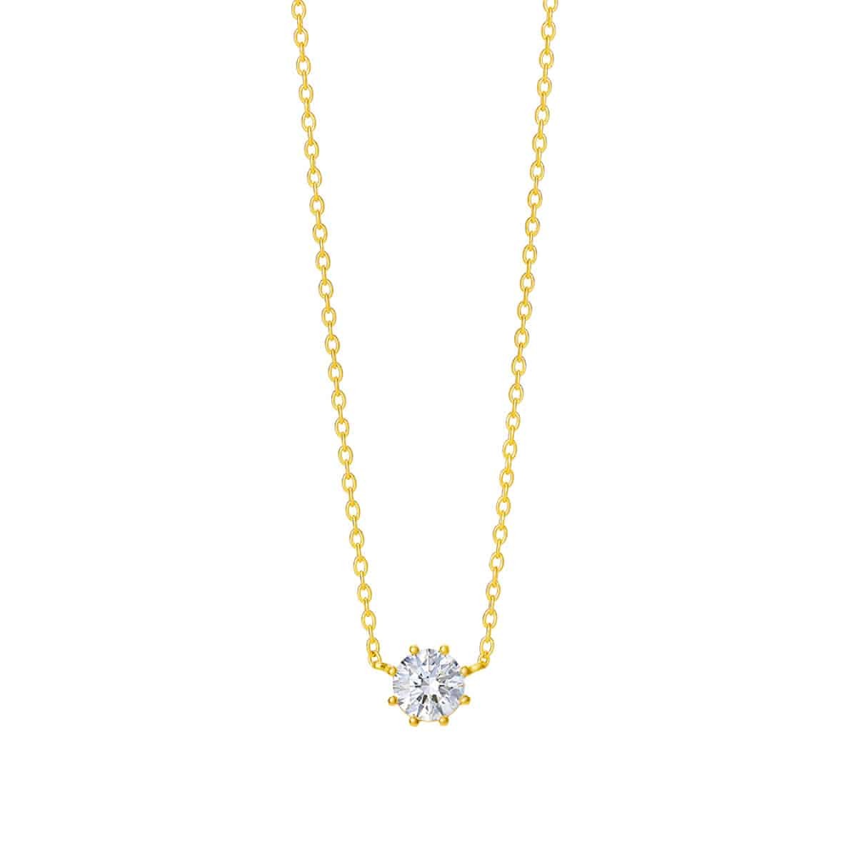 solitaire round 项链（0.25克拉）