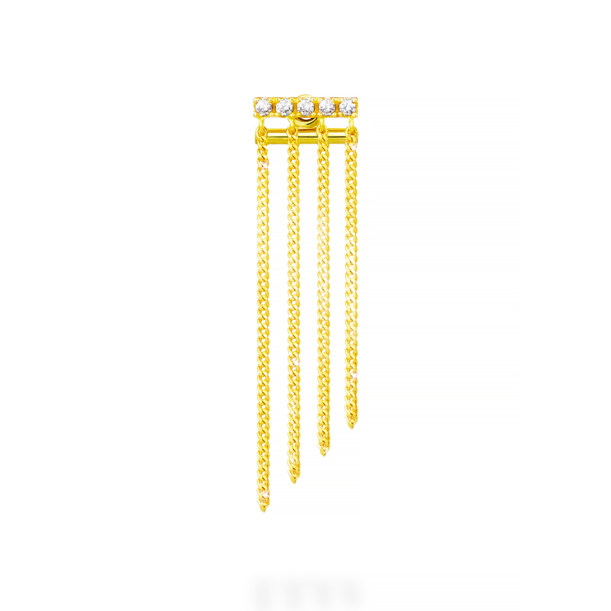 chandelier chain loop 耳环